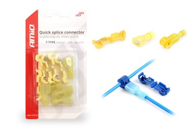 AMIO Set brzih T kabelskih spojnica, 4-6mm², 24A, 5 kom