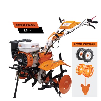 RURIS Motorna kopačica 731K, 7.5 KS