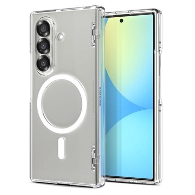 Spigen Tough Armor Pro Mag MagSafe kućište za Samsung Galaxy Z Fold 7, prozirno bijelo