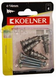 Dram Metalni tipl za uvrtanje za gipsane ploče 13x31mm s vijkom 4,2x32mm