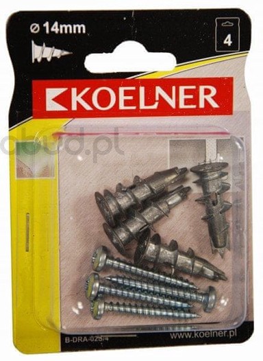 Dram Metalni tipl za uvrtanje za gipsane ploče 13x31mm s vijkom 4,2x32mm