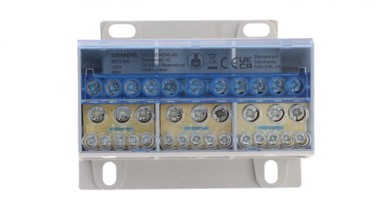 SIEMENS Razvodni blok 125A 3P 690V 1x25-35 mm² 4x16 mm² 7x10 mm² DIN 5ST2502