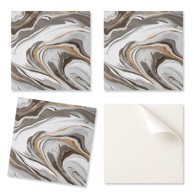 Coloray set pločica winylowych s jednostavnom montažom, valovi apstraktnih uzoraka, 9 x 30 x 30 cm
