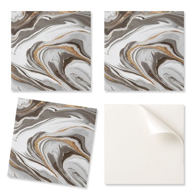 Coloray set pločica winylowych s jednostavnom montažom, valovi apstraktnih uzoraka, 9 x 30 x 30 cm