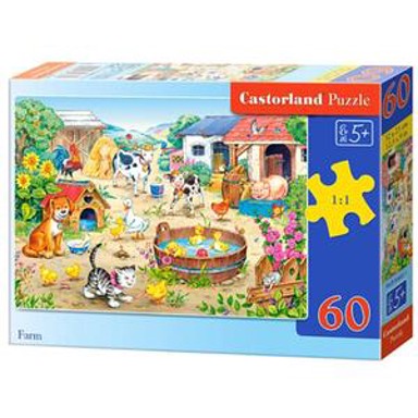 CASTORLAND Puzzle Farma, 60 komada