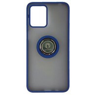 MAXMOBILE Maskica Matte Blue With Ring za Motorola Moto G53