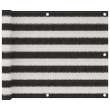 Balkonski zastor 75 x 500 cm antracit, HDPE