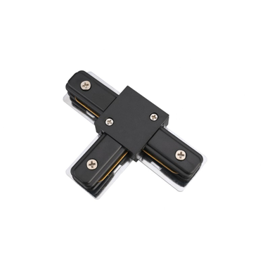 FEROTEHNA Konektor za spajanje tračnih vodilica, crni, 3 načina