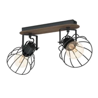 Reflektor, Sambatello, 98135, E27, 2x, smeđe/srebrno/čelik