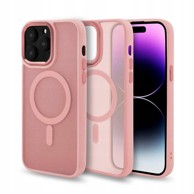 Maskica za Apple iPhone 16, MagSafe, tanka, sa zaštitnim staklom, roza