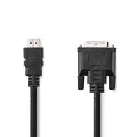 NEDIS HDMI – DVI-D kabel, 24 + 1 pin, 1080p, 3 m, crni