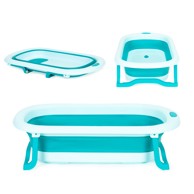 ECOTOYS Sklopiva kadica za bebe plava