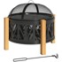 HOMESTAR Posuda za vatru 2 u 1 75x58 cm, crna