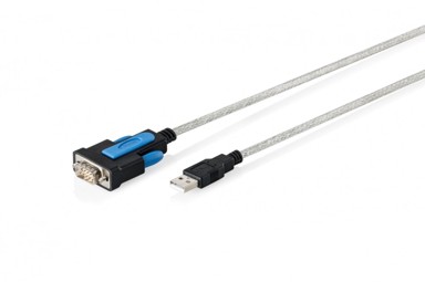 Adapter USB 2.0 na RS232 DB9 s FTDI čipom 1,8 m, crni