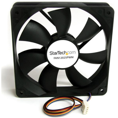 STARTECH Ventilator za kućište FAN12025PWM, 12 cm, crna