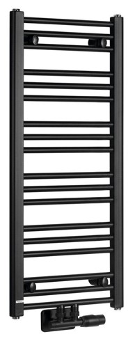 BRUCKNER Radijator ALBRECHT, 400 x 930 mm, središnji priključak, crni mat