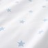BIANCA Pamučna dječja plahta s gumom za dječji krevetić 70x140 cm, bijela/plava Mini Star & Stripes