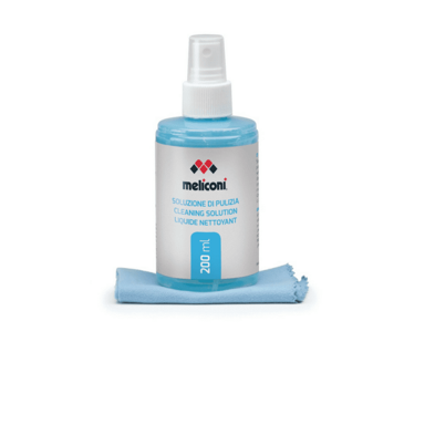 MELICONI Čistač za TV, PC monitore i LCD ekrane C-200, 200 ml + krpa od mikrofibre