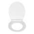WENKO Bijelo sjedalo za toalet s lakim zatvaranjem Kos, 44 x 37 cm