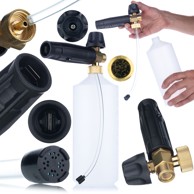 ROSFIX Pjenilica S0301 1000 ml, visokotlačna mlaznica 1,23 mm, 220 bar, 60 °C, mjedeni dijelovi