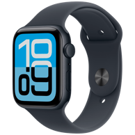 APPLE Watch SE 3, 44mm, plava, plava silikonska narukvica, S/M