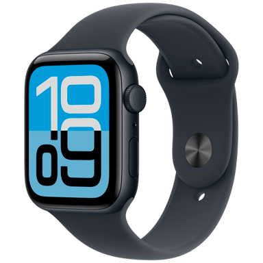 APPLE Watch SE 3, 44mm, plava, plava silikonska narukvica, S/M