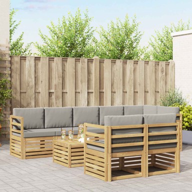 Set vanjskih sofa 59 x 37 cm poliester, svjetlosiva