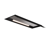 FIM AIRWORKS Kuhinjska napa Avior, 90 cm, mat crna, dimljeno staklo