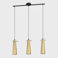 EGLO Visilica Pinto Gold 3xE27, staklo prozirno, zlatna, crna