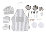 ELINELI Dječji set za kuhanje s posuđem i pregačom