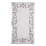 VITAUS Sivo-bež pamučni tepih Orkide, 80 x 150 cm
