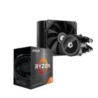 AMD Procesor Ryzen 5 5600X + COOLERMASTER Vodeno hlađenje MasterLiquid FFX Lite (FuturaIT Combo) 