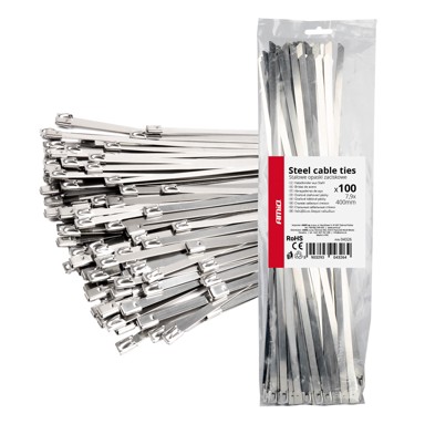 AMIO Metalne stezaljke inox 7,9x400 mm set 100 kom