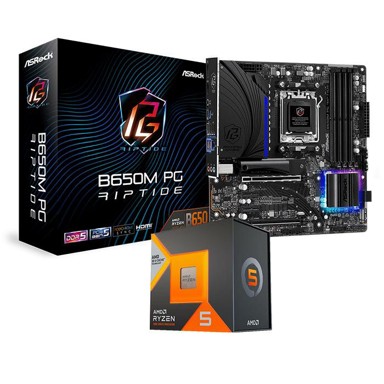 AMD Procesor Ryzen 5 7600X3D + AMD Matična ploča B650M PG Riptide AM5 (FuturaIT Combo) 