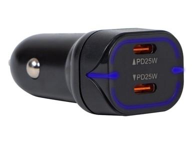 BLOW Auto punjač 50W 2 x USB-C PD
