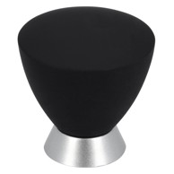 SIRO Ručka za namještaj okrugla crna krom