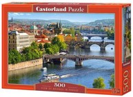 Puzzle Pogled na mostove u Pragu, 500 komada