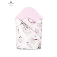 MIMINU Jastuk dekica za novorođenče, slon i oblak, roza