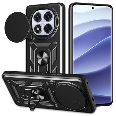 TECH-PROTECT Camshield Pro maskica s magnetnim stalkom za Xiaomi Redmi Note 14 Pro 5G/Poco X7 5G Crna