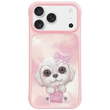 Nimmy Big Eyed Pet 2.0 Dog maskica za iPhone 17 Pro Max, roza