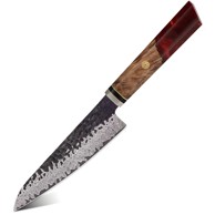 Damastni kuhinjski nož Ai-37355 Petty Kp37355, crveni