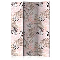 Sobna pregrada u 3 dijela Pink Palm Leaves 135x172