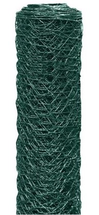 Šesterokutna PVC mreža, 100 cm x 10 m, oko 25 mm, žica 0,9 mm