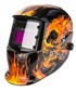 POWERMAT Maska za zavarivanje automatska – Lubanja u plamenu