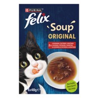 FELIX Hrana za mačke Soup Original, meso, 6×48 g