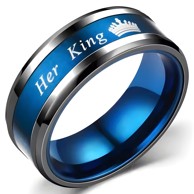 Prsten My King KP32103, 65 mm, crno-plavi