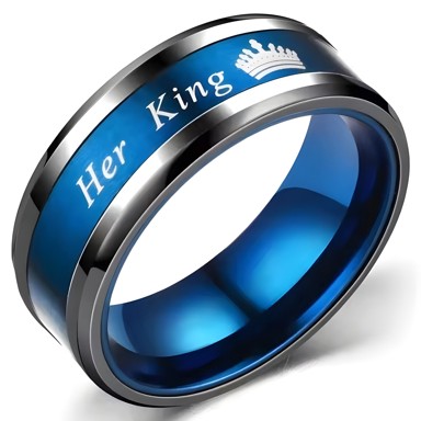 Prsten My King KP32103, 65 mm, crno-plavi