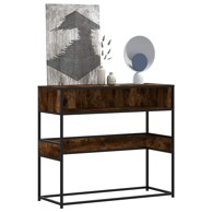 Konzolni stol boja hrasta 90x35x80 cm od konstruiranog drva