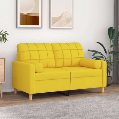Dvosjed, 120 cm, svjetložuti