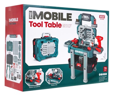 Dječja radionica za igru Enthusiasts, 78 elemenata, zelena